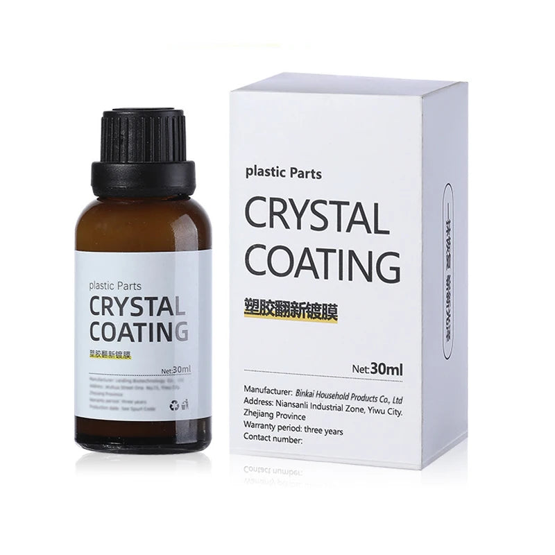 Car Plastic Refurbished Plated Crystal Coating Agent Part Retread Scratch Repair Console Instrument Panel Care Polish Cleaner