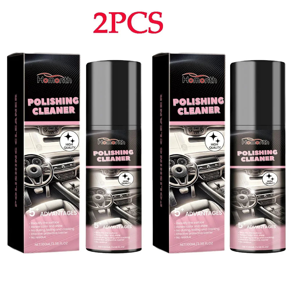 2PCS 100ML Polishing Cleaner Cars Interior Car Interior Detailer and Cleaner -USA