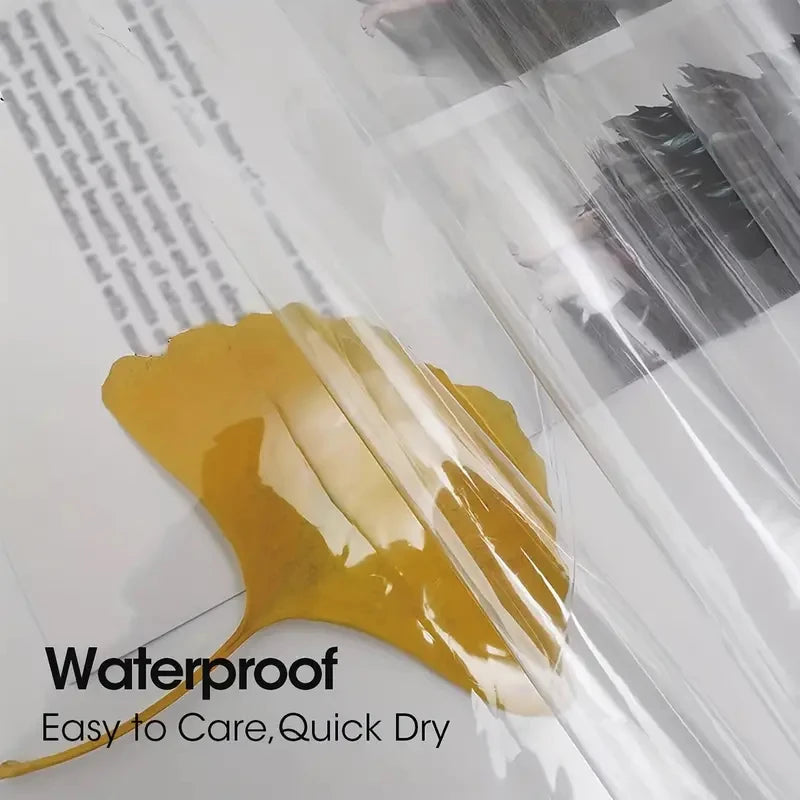 1pc Lightweight Clear Shower Curtain Liner with Magnets & Metal Grommets, Waterproof Plastic Bathroom Curtain Bath Curtain