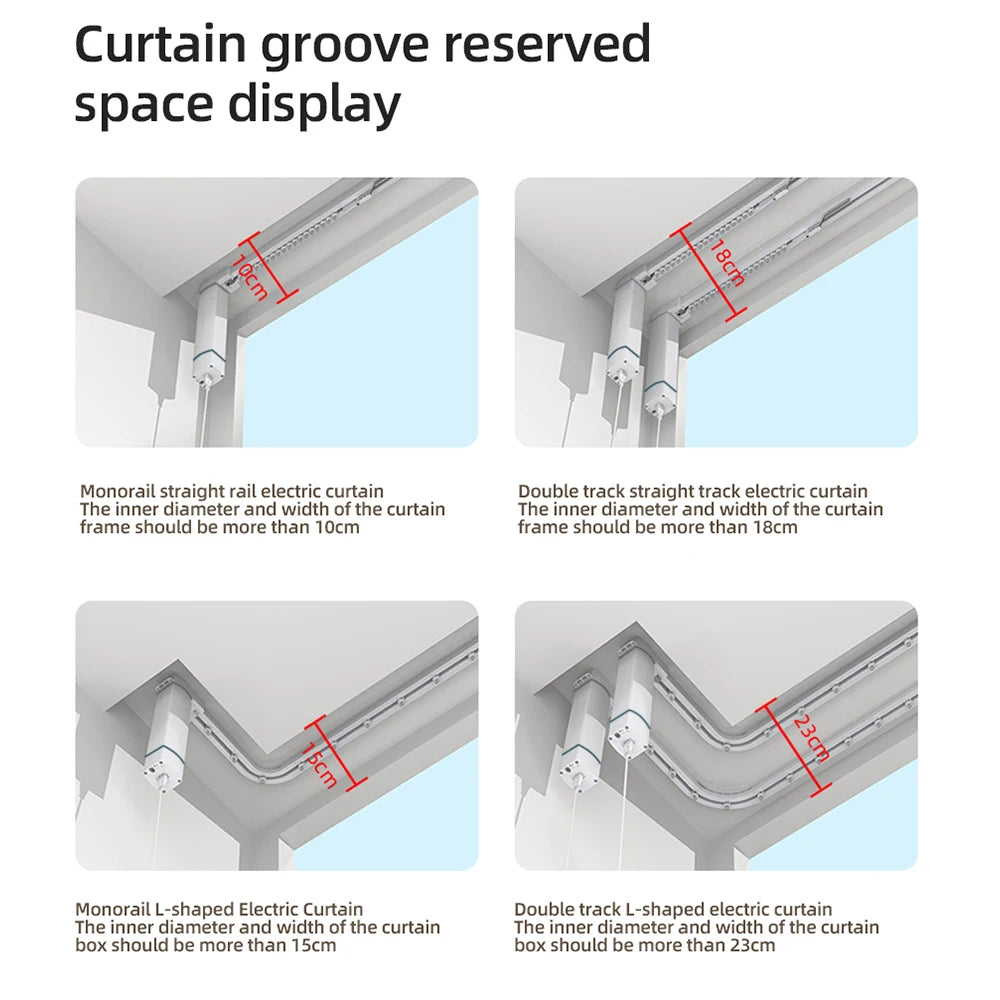 Zemismart WiFi Homekit Smart Curtain Motor with Custom Track Alexa Google Home Yandex Alice Voice Control Electric Stage Curtain