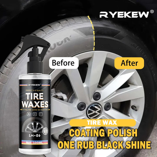 Tyre Gloss Tire Coating Spray Hydrophobic Sealant Wax For Car Wheel Auto Care Re-black Shine Chemistry Filler