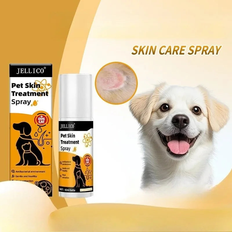 Pet Skin Care Spray Relieve Discomfort for Dogs Cat Flea Lice Control Alleviate Skin Cat Moss Dog Moss External Spray