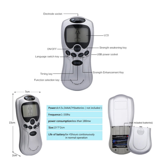EMS TENS Unit Health Herald Digital Therapy Machine Acupuncture Pen Meridians Laser Meridian Energy Body Massage Pen Health Care