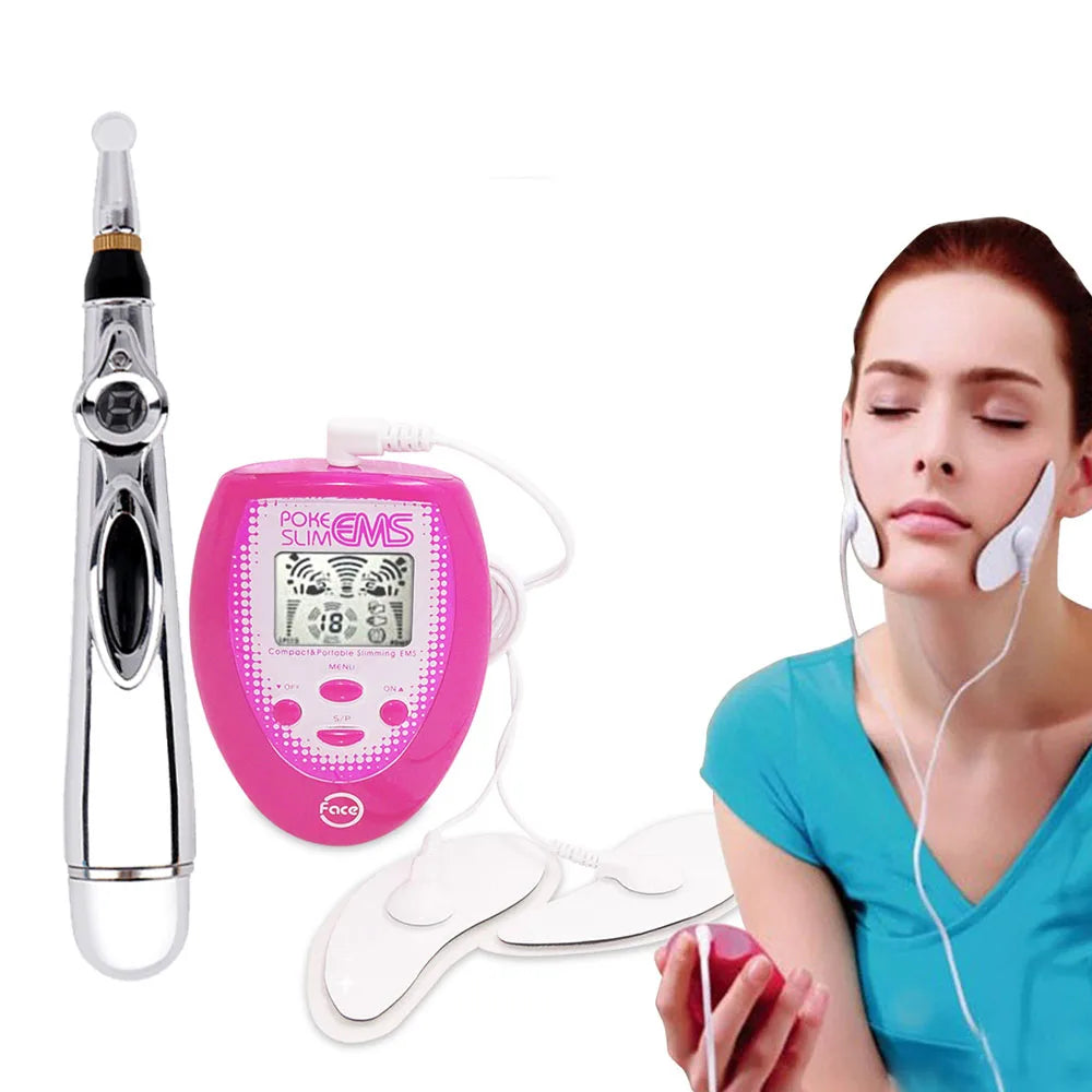 EMS TENS Unit Health Herald Digital Therapy Machine Acupuncture Pen Meridians Laser Meridian Energy Body Massage Pen Health Care