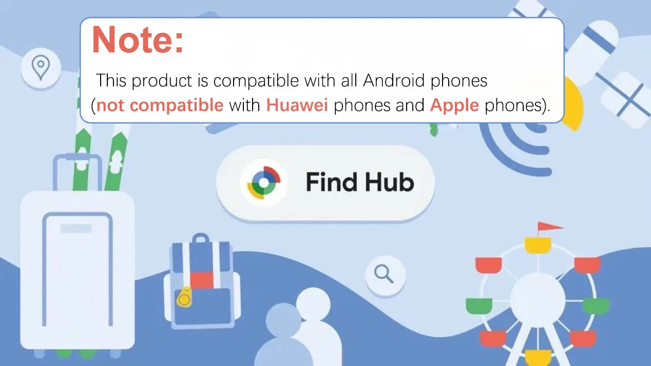 Android and iOS Air Tracker Tag, Smart Tracking Tag/Key Finder/Dual System Tracker Compatible with iOS Find My or Google FindHub