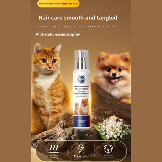 PetClear Pet Hair Detangling Care Spray 80ml - Efficient Solution for Tangled Fur Easy to Use